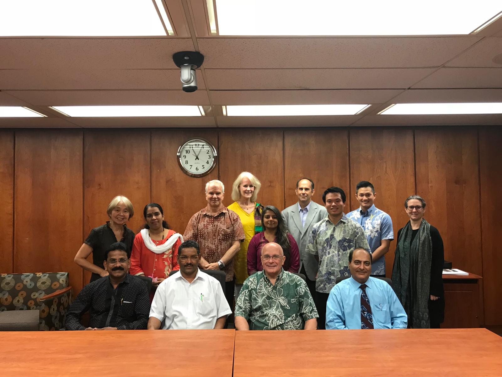 GIIP founder, Dr. Raj Kunar and Delegates from Goa met with the President and faculty staff members of East-West Center, University of Hawaii.