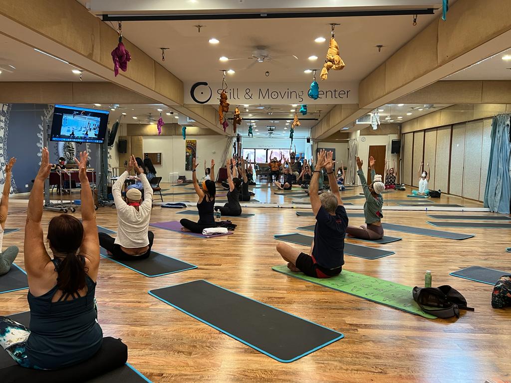 International Yoga Day celebration 2022 at Still & Moving Center.